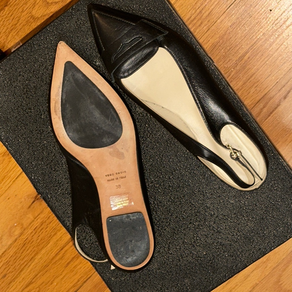 Vero Cuoio Black Leather Flats